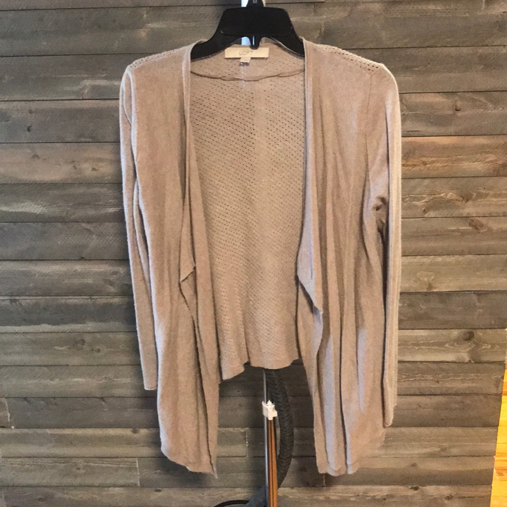 Beige Loft cardigan